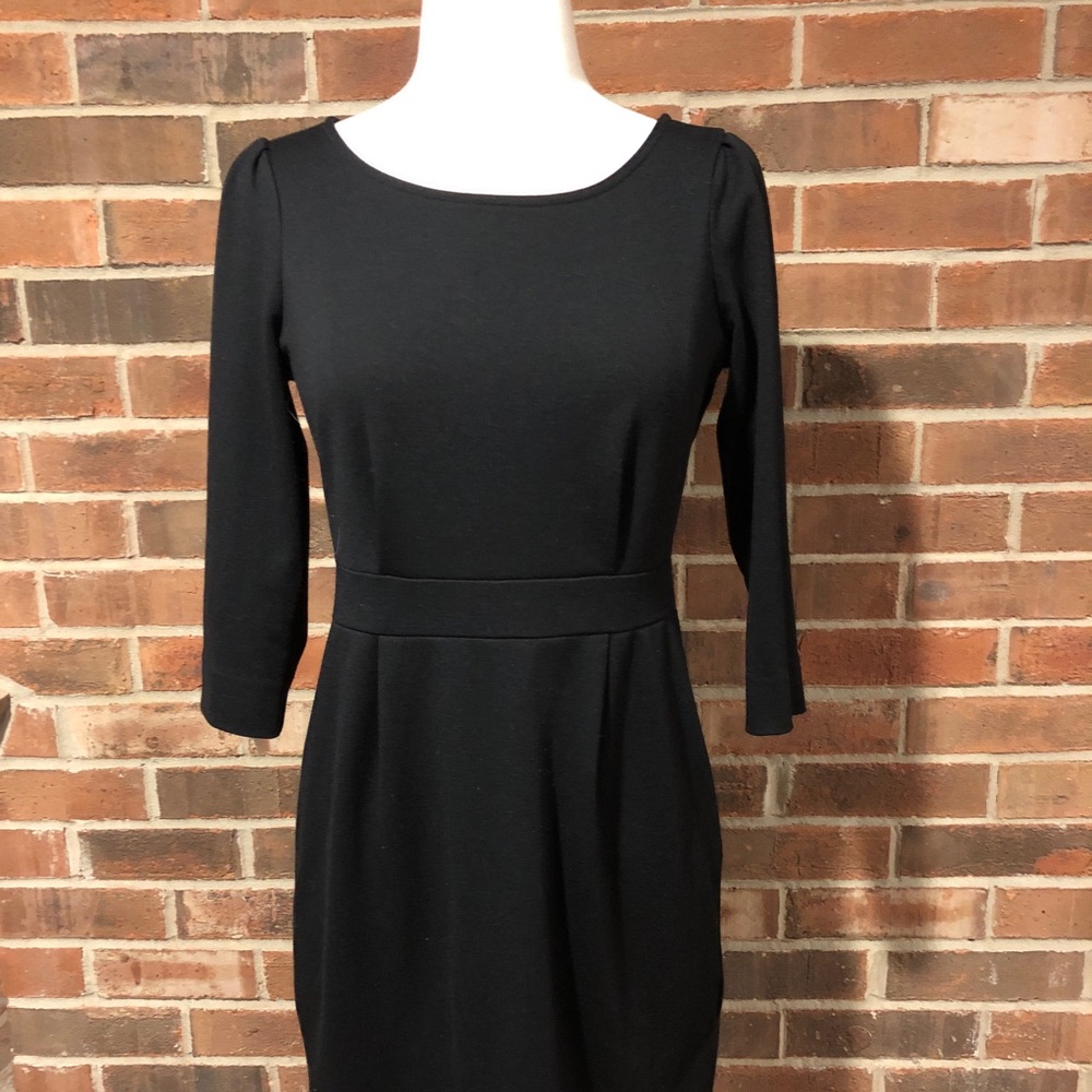 Banana Republic Black w Zipper Women’s Dress Sz2P